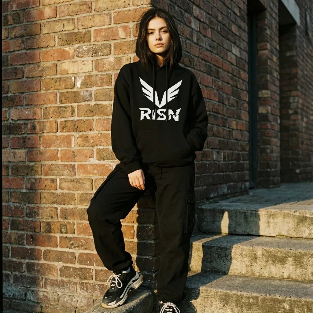 Sudadera RISN Logo Negra