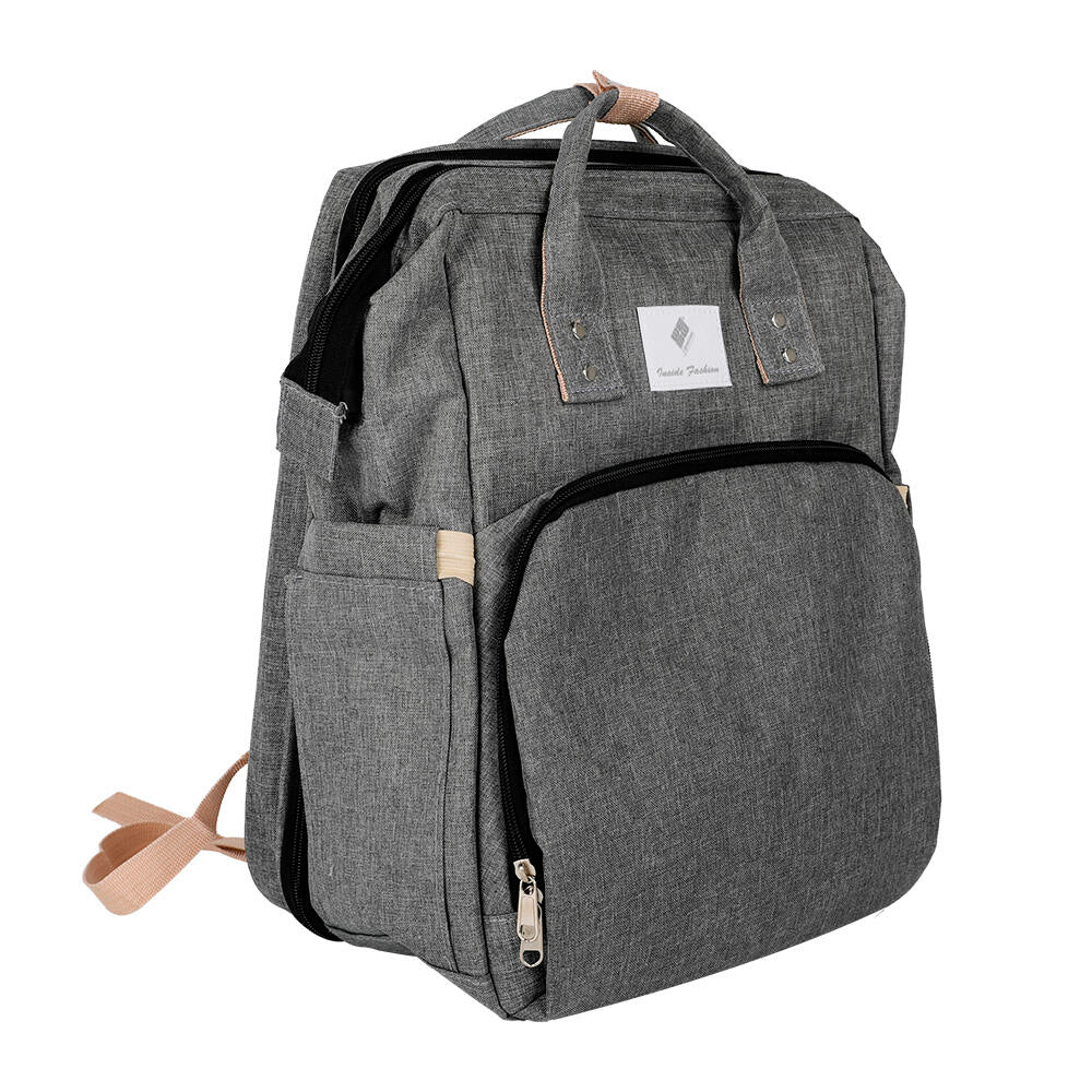 Mochila cuna extensible 3 en 1 · Organizador, cambiador y cuna portátil